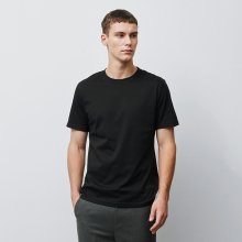슬림 실키 티셔츠 - black