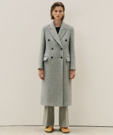 베이직 더블 코트 BASIC DOUBLE COAT - GREY