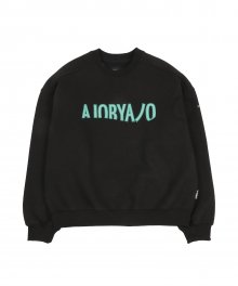 [기모] Oversized Logo Sweatshirt [Black]