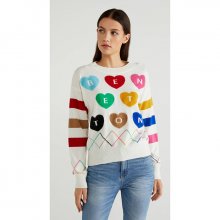 boucl heart logo with sweater_1135E1M32600