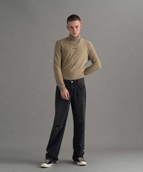 Джинсы прямого кроя (Black)