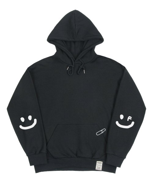 Black and white store smile hoodie