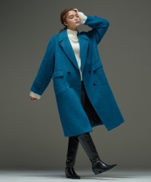 tailored coat Blue