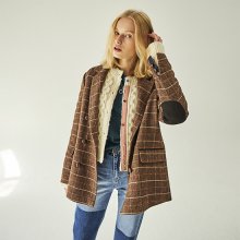 BACK BUTTON CHECK JACKET