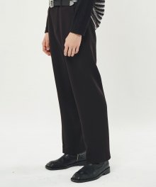 DWS SEMI WIDE SLACKS(BLACK)