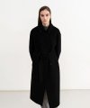 Lana double handmade coat (black)