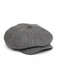 LB HERRINGBONE NEWSBOY CAP (grey)