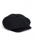 LB HEAVY TWILL NEWSBOY CAP (black)