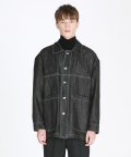 Pocket chore jacket_black&grey