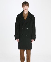 wearable cashmere Peacoat_ Black