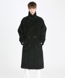 Cashmere double Coat_ Black