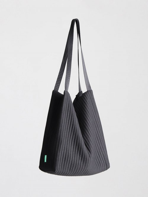 エコバッグ GREEN STUFF Square edge eco bag 47 soft black soft black 그린스터프(GREEN STUFF) 스퀘어 엣지 에코백 47 소프트 블랙