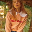 아르75007(ARRT75007) MON COEUR Sweatshirt - Coral Pink