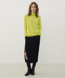 R CURVE SLIT SKIRT [2colors]