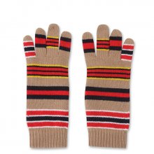 Color stripe knit gloves_1235E0037793