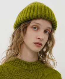 R HAIR KNIT BEANIE [2colors]