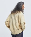 NEEDLEWORK STITCH SWEATSHIRT _ BEIGE