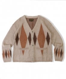 20F/W MOHAIR DIAMOND CARDIGAN_BROWN