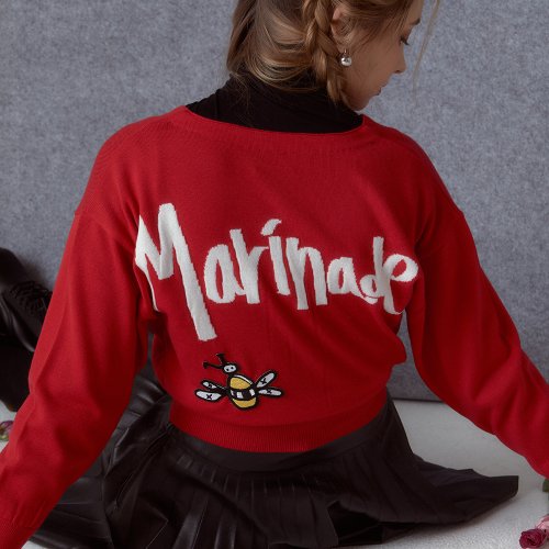 마리네이드(marinade) 앨리스 크롭가디건