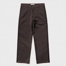Side line Skater Pants / Brown + Black