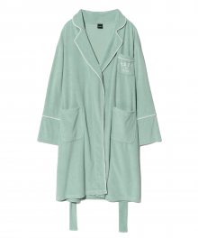 PIPING POINT TERRY ROOM ROBE [MINT]