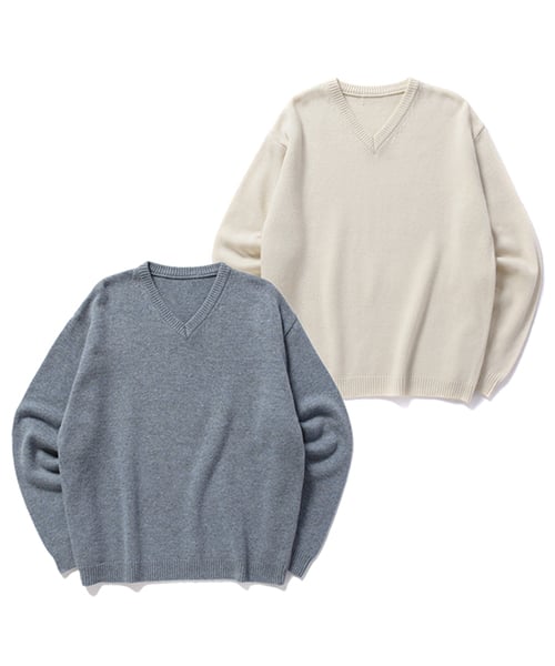 라모드치프(LAMODECHIEF) [SET] LAMO OVERFIT V-NECK KNIT