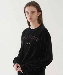 temptation velour sweatshirt  (black)
