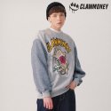 클라우머니(CLAW MONEY) 니트소매 기모 맨투맨 티셔츠 MG