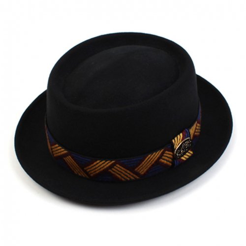 Ethnic Line Very Short Wool Fedora 울페도라