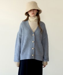 Pom Pom Cardigan_Sky