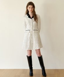 Stella Tweed Dress_Cream