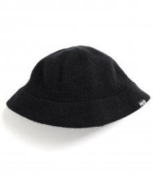 CASHMERE BUCKET HAT (BLACK)