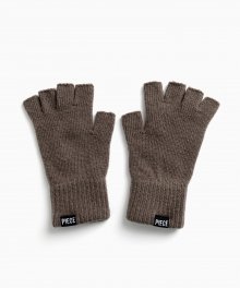 CASHMERE FINGERLESS GLOVES (CHARCOAL)
