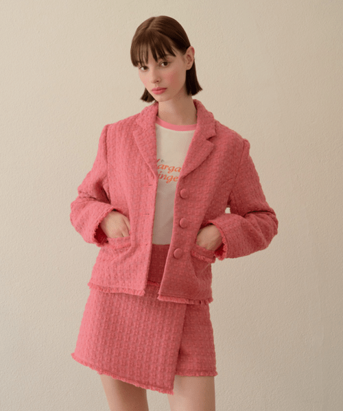 마가린핑거스(MARGARIN FINGERS) candy tweed jacket - 사이즈