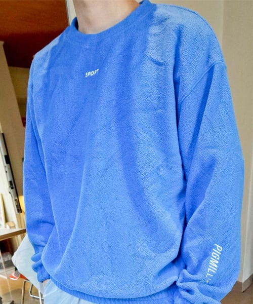 밀리언 웜 스웨트 셔츠 - 블루