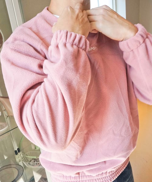 밀리언 웜 스웨트 셔츠 - 핑크