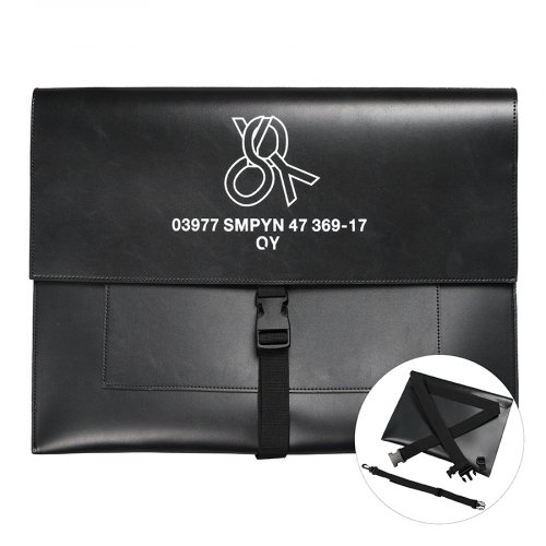 MUSINSA | OY WEAVE LOGO MESSENGER BAG-BLACK