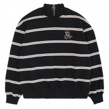 STRIPE ZIPPER POLA MTM-BLACK