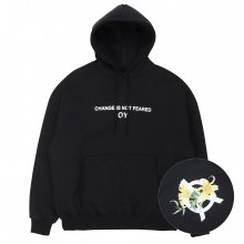 FLOWER LOGO HOODIE-BLACK