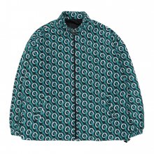 MONOGRAM FLEECE JACKET-GREEN