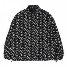 MONOGRAM FLEECE JACKET-BLACK