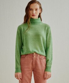 LONGSLEEVE TURTLENECK ALPACA KNIT-PULLOVER GREEN (AESW0F003E2)