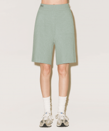 KNIT HALF PANTS [ASH MINT]