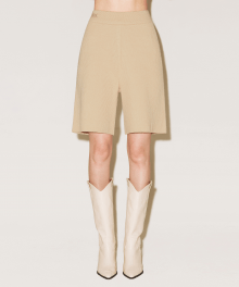 KNIT HALF PANTS [BEIGE]