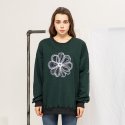 라온(RA_ON) Big Flower Sweatshirt - Green