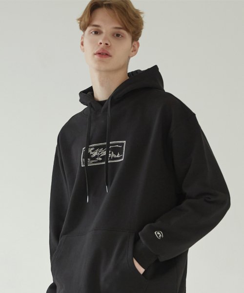 이퓨원트(ifyouwant) Not sunday HOODIE BLACK
