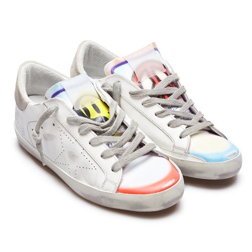골든구스(GOLDEN GOOSE) 스마일 슈퍼스타 여성 스니커즈... GOOSE)  스마일 슈퍼스타 여성 스니커즈 GWF00105 F000287 10262 WHITE... 