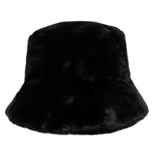 [UMB X VEGAN TIGER] Faux Fur Bucket Hat Black (U0423CHTD1)