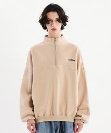 피치스킨 오버핏 아노락 집업 MZT701 [BEIGE]