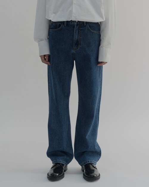 하이파이펑크(HIFIFNK) Wide Jeans_Washed Blue - 사이즈 & 후기 | 무신사